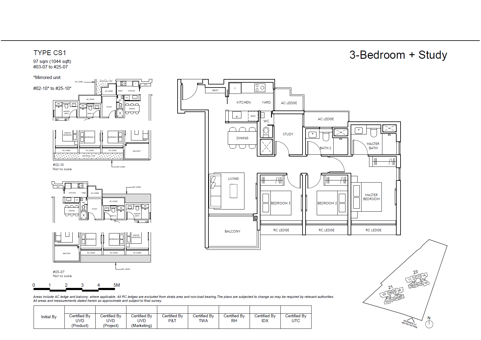 AMO Residence 1 Bedroom Floor Plan 6