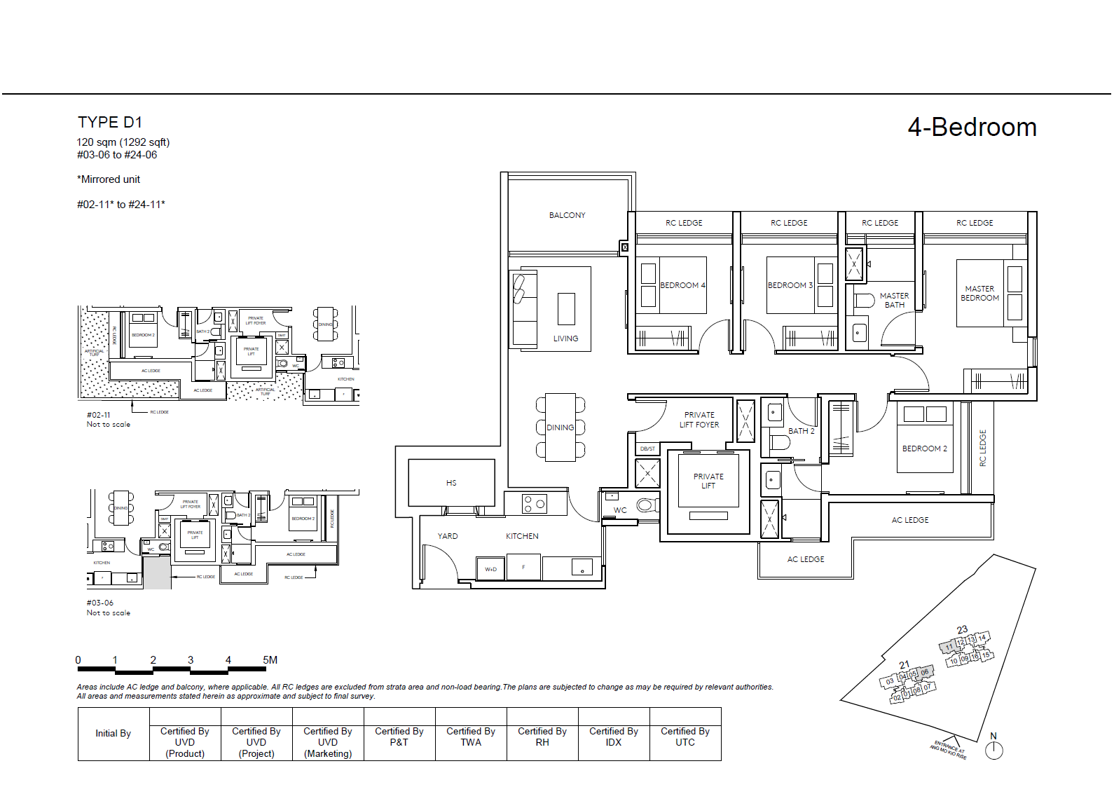 AMO Residence 1 Bedroom Floor Plan 7
