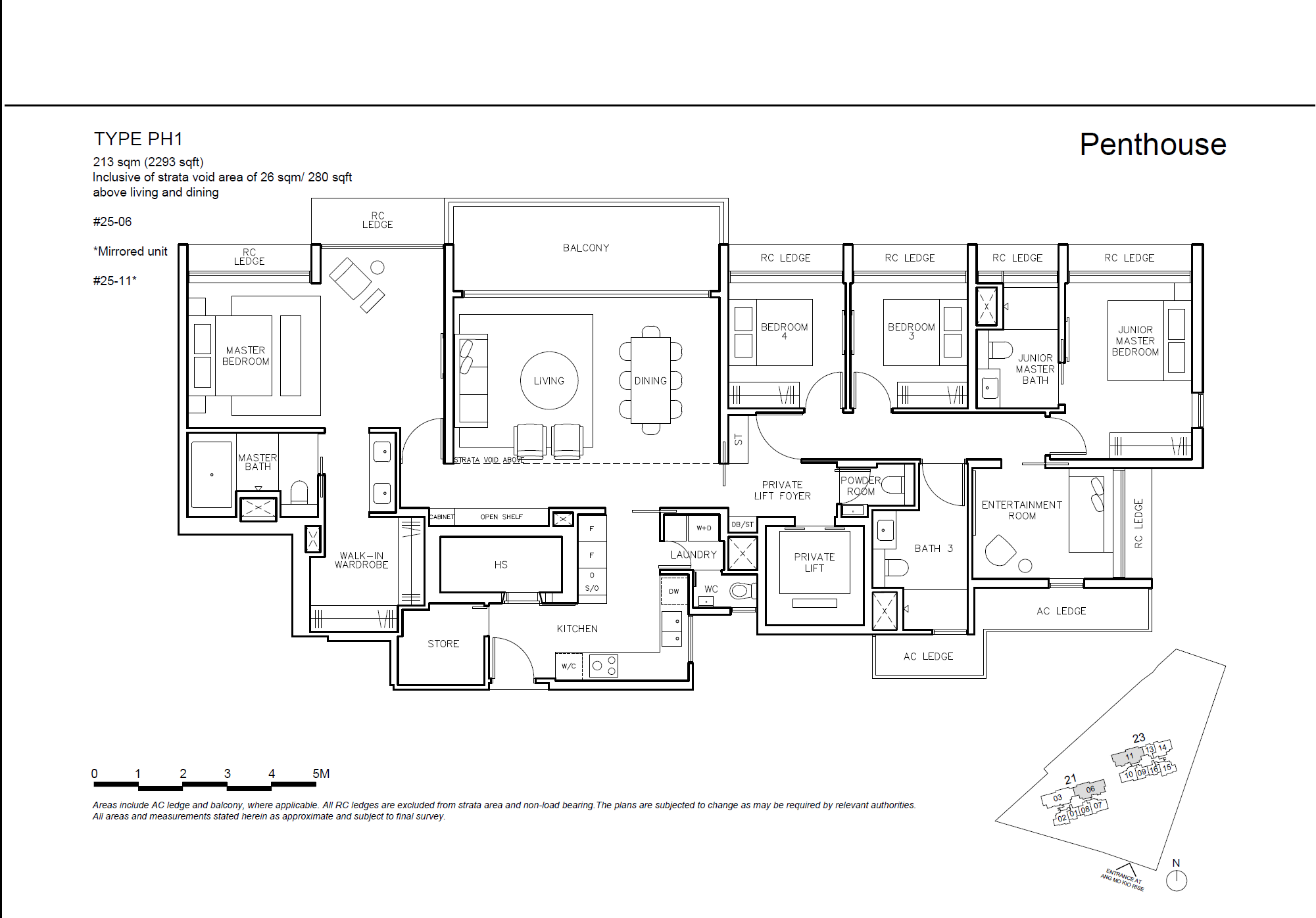 AMO Residence 1 Bedroom Floor Plan 9
